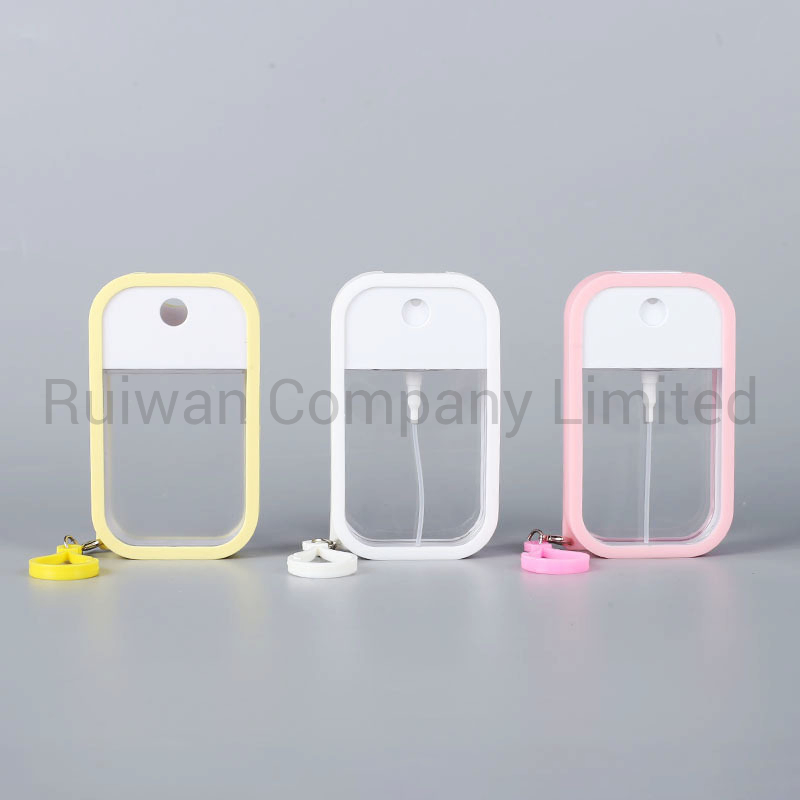 New Style Portable Liquid Soap Spray Bottle with Silicon Rubber Case Card