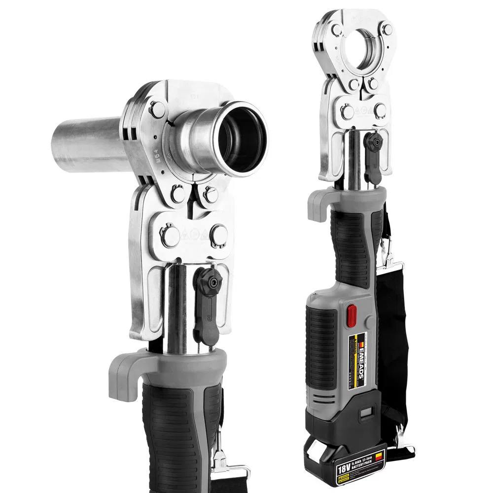 Emeads Ge-1550 Electric Hydraulic Tool Copper Pipe Crimping Press Tool with Battery Battery Plumbing Press Tools