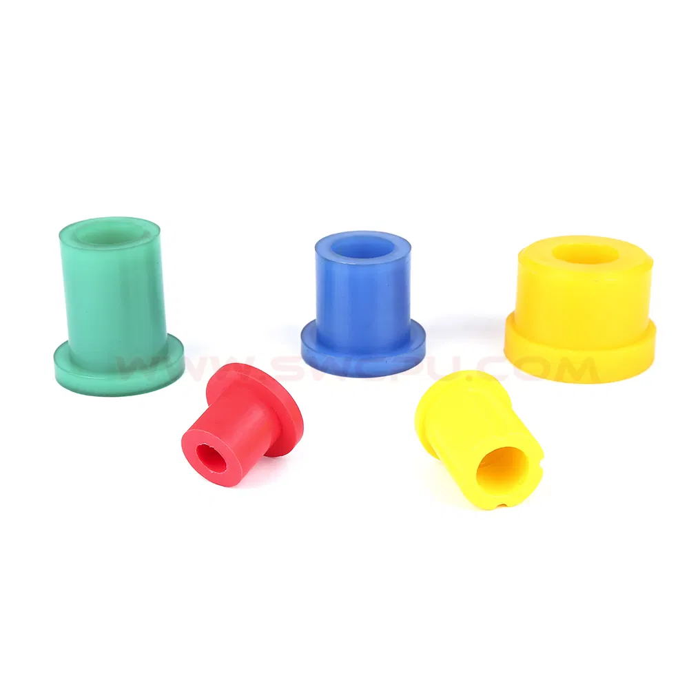 Custom Anti Impact High Temperature Polyurethane Rubber Plastic Molded Flange Bushing