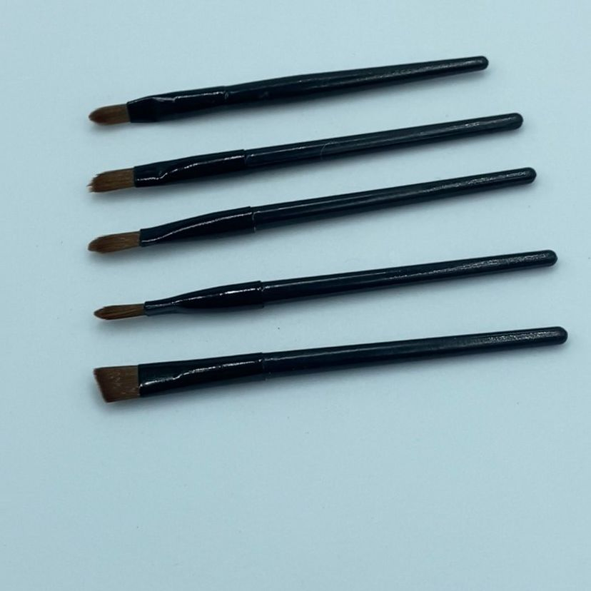 Small Plastic Angled Eyeshadow Eyebrow Cosmetic Concealer Brushes Makeup Brush Set