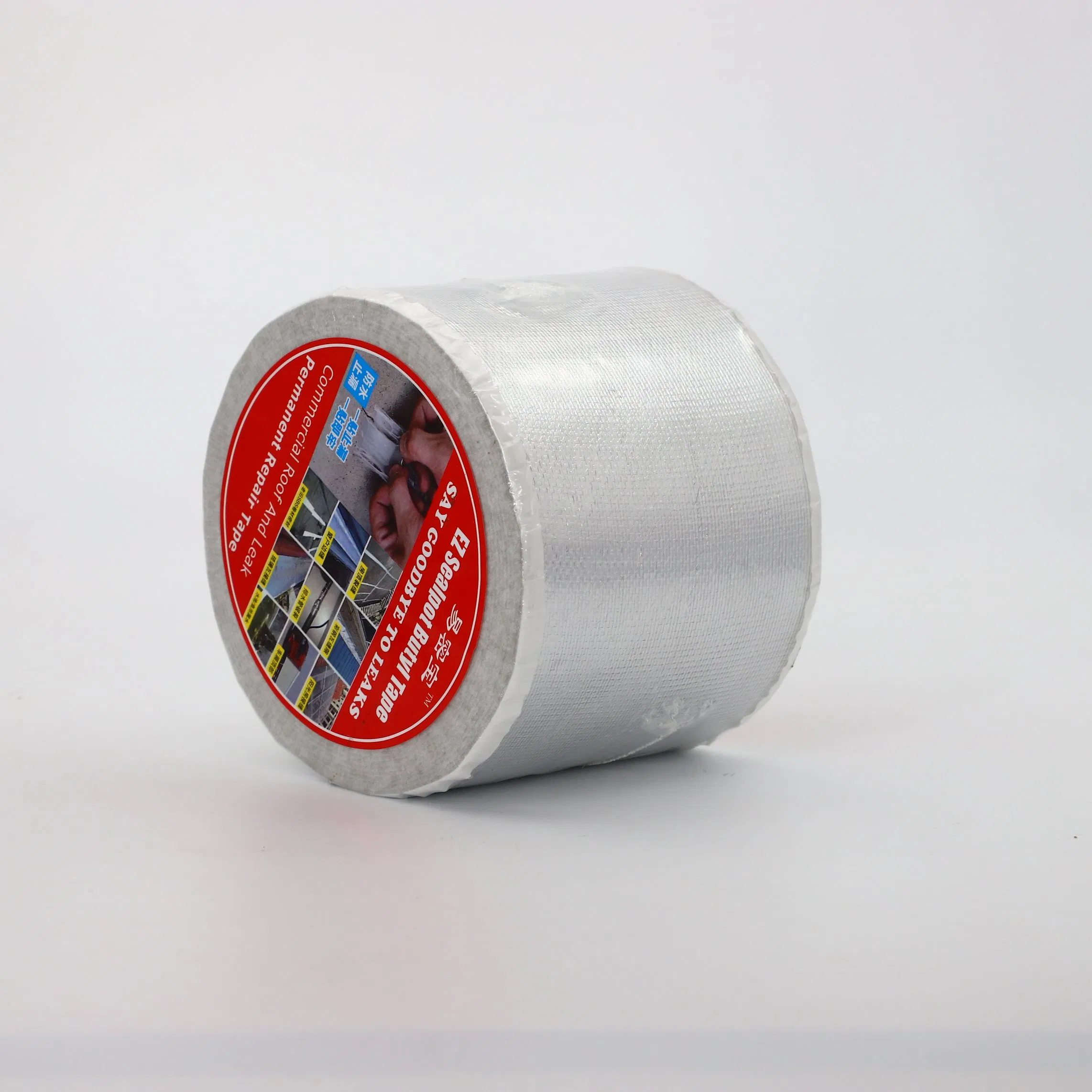 Waterproof Leakage High Sticky Aluminum Foil Butyl Rubber Tape Aluminum Butyl Tape
