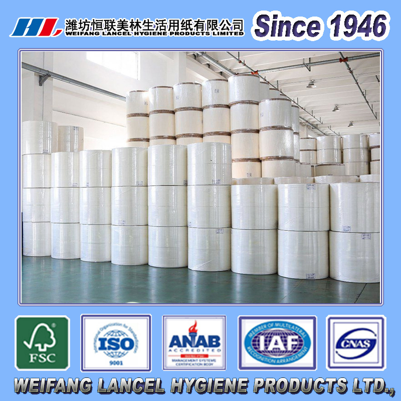 China Produce Tissue Paper Jumbo Roll for Toilet Paper/Toilet Tissue/Kitchen Paper Towel/Hand Towel