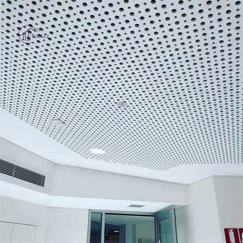 Acoustic Gypsum Ceiling Tile with or Without PVC Film for Ceiling and Wall Partition
