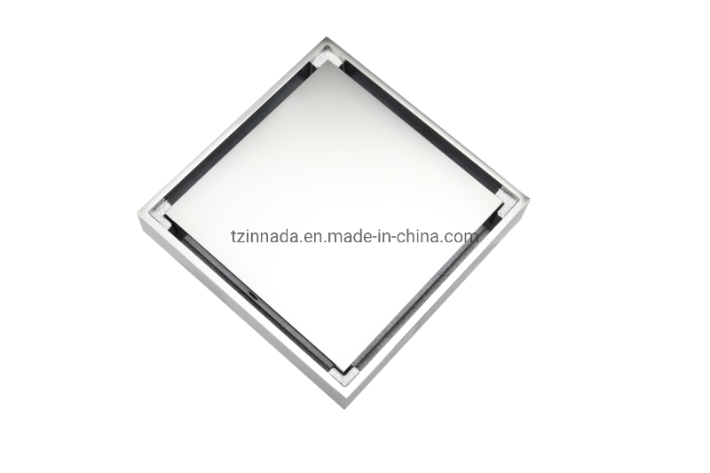 Premium Brass Square Shower Floor Drain Bathroom Toilet Floor Waste Strainer