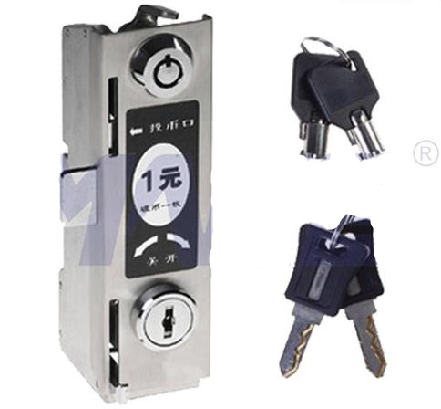 Coin Operated Lock, Locker Lock, Coin Lock, Door Lock, Euro Coin Lock