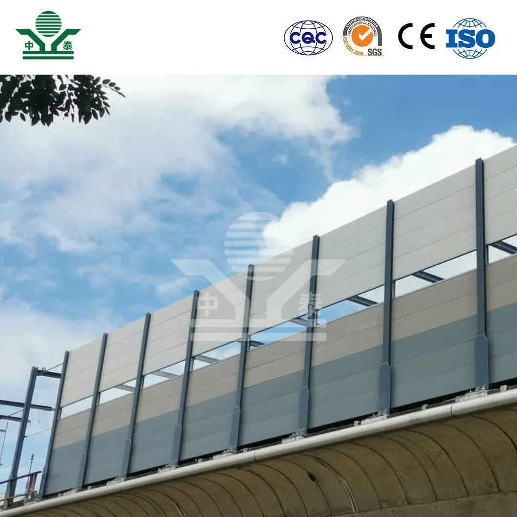 Zhongtai High Quality Noise Barrier Fence Noise Barrier Highway Noise Reduction Barrier China Factory
