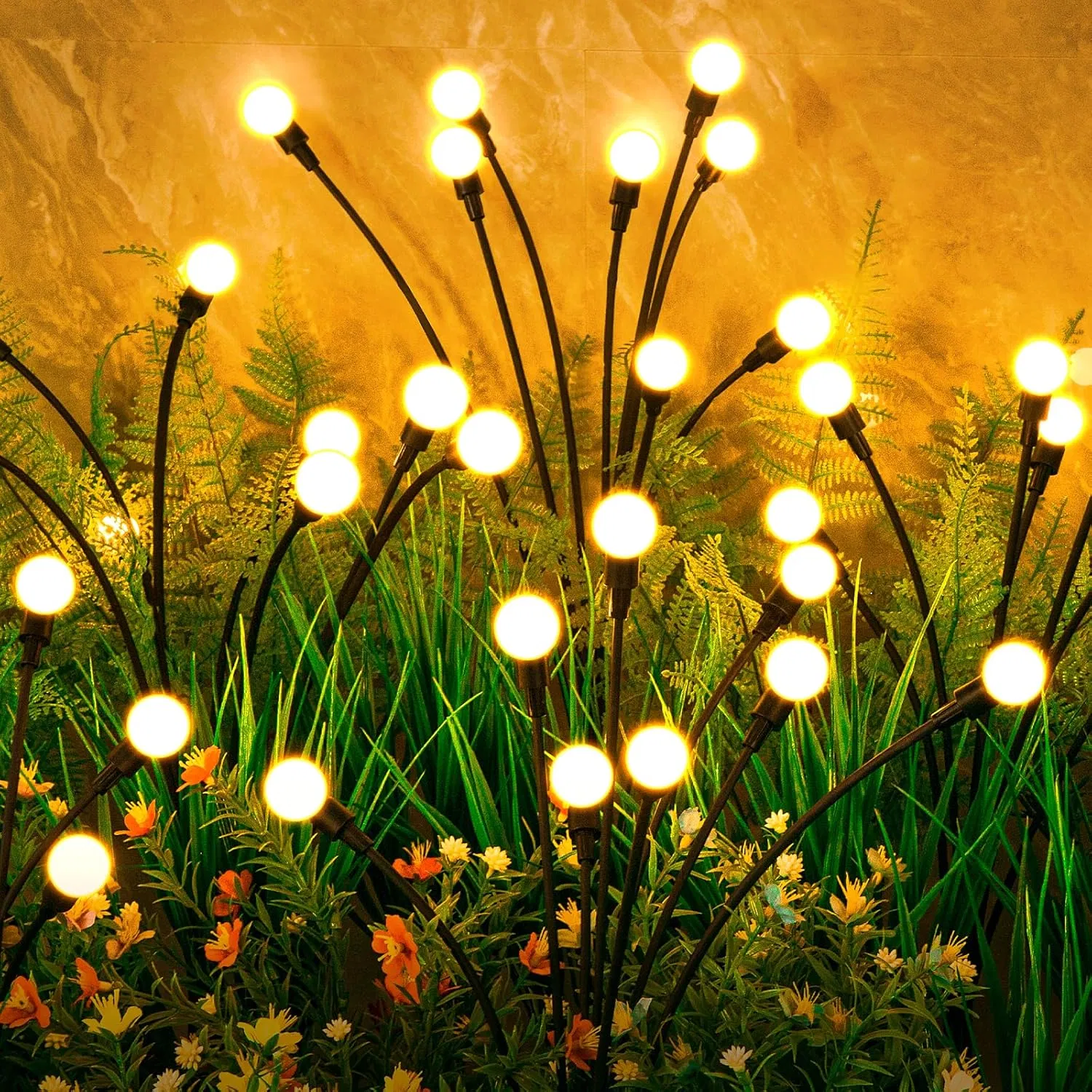 Solar Garden Firefly Outdoor Waterproof New Upgraded Swaying Landscape Light