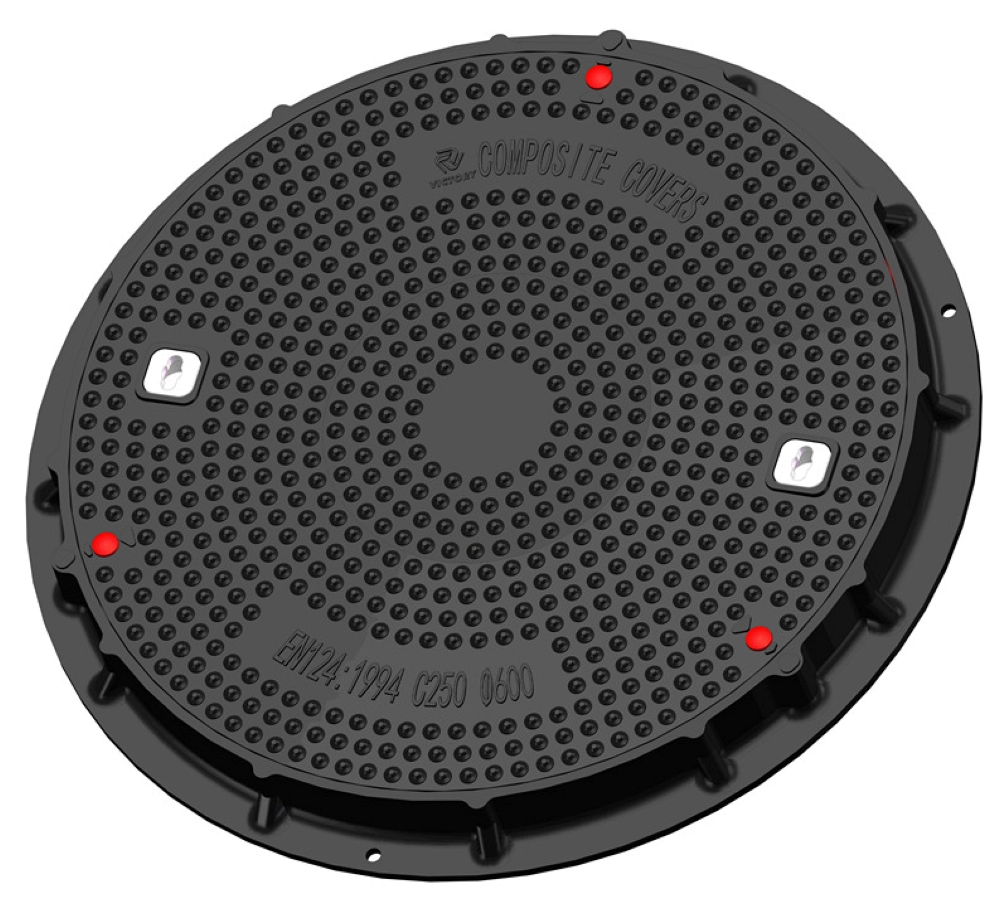 High Quality SMC Composite Manhole FRP GRP Fiberglass Waterproof Telecom Round Manhole Cover and Frame Resin Watertight Manhole Cover Manufacturer and Supplier