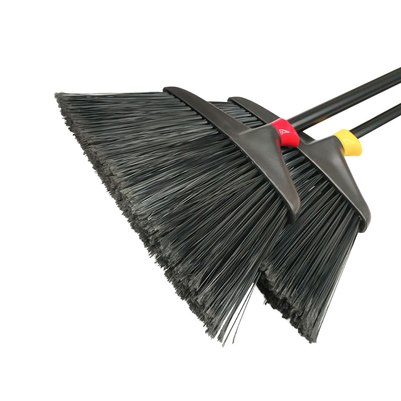 Floor Cleaning Hand Tools 14" Soft-Bristled Broom with 45" Iron Handle