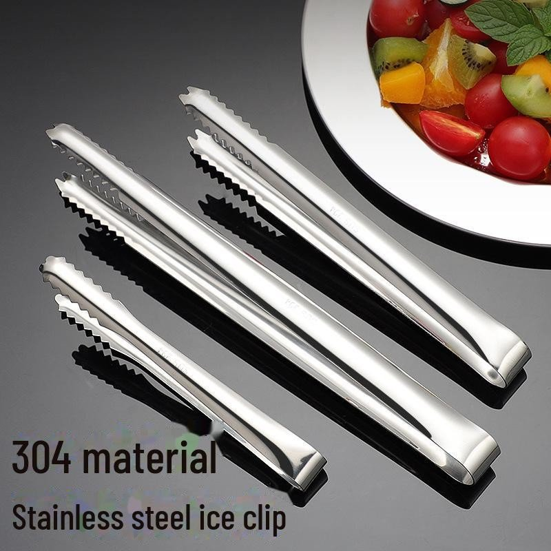 304 Stainless Steel Non-Slip Ice Cube and Snack Clips for Kitchen Tongs