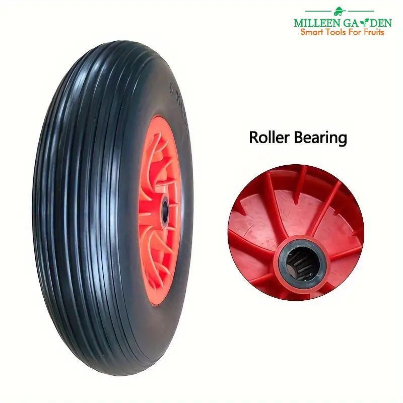 4.00-8 PU Tyres Foam Wheel PU Tire Solid Rubber Wheel Tyre for Wheelbarrow Trolley Toolcarts Wheelbarrow Wheel