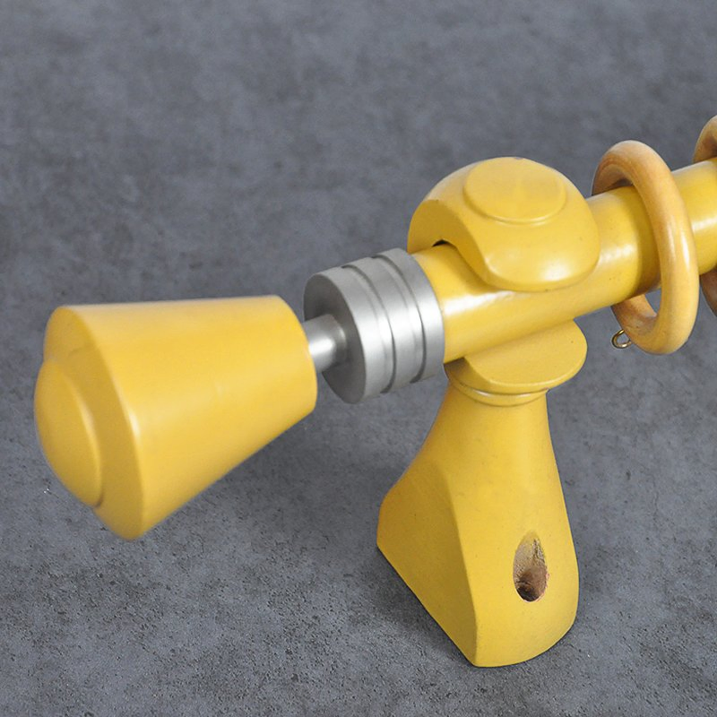 OEM Curtain Finials Brackets Wooden Curtain Pole Set 28mm Wood Curtain Rod