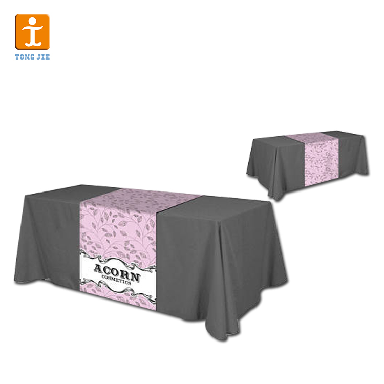 Custom Logo Event 6FT 8FT Printing Tradeshow Promotion Table Cloth