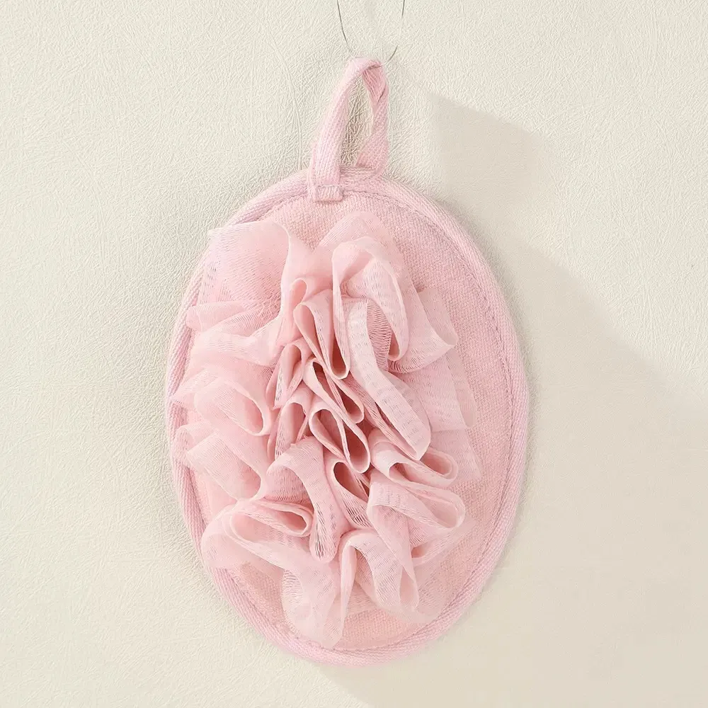 Cross-Border Two-in-One Loofah Bath Scrub Bath Towel Bath Flower Gloves