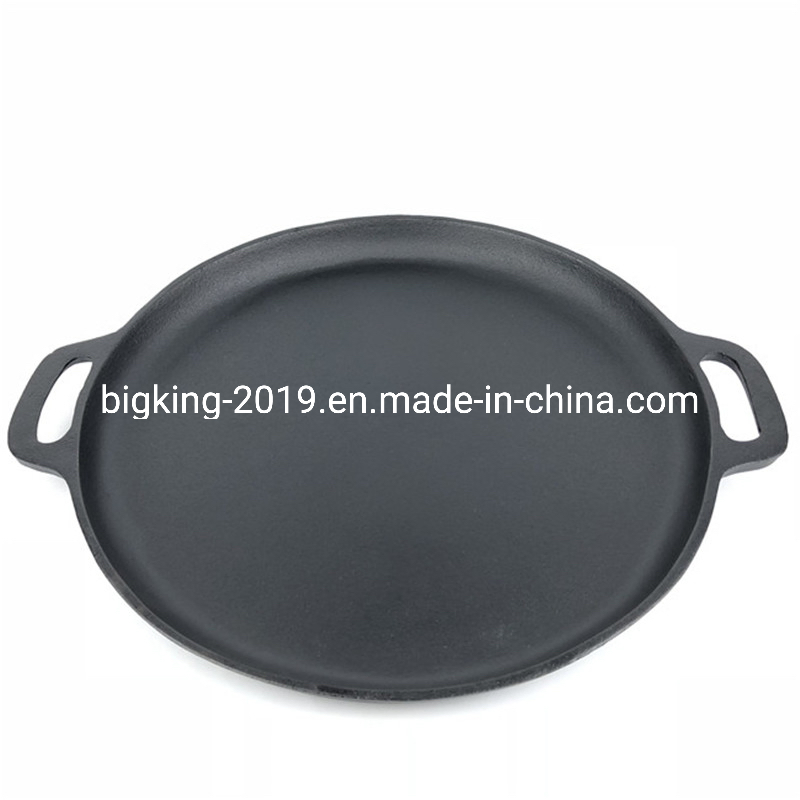 Pre-Seasoned Non-Stick Cast Iron Baking Pizza Pan