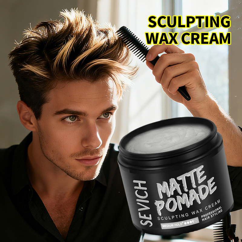 113ml Men's Hair Styling Product Private Label Strong Hold Matte Natural Looking Hair Pomade Clay