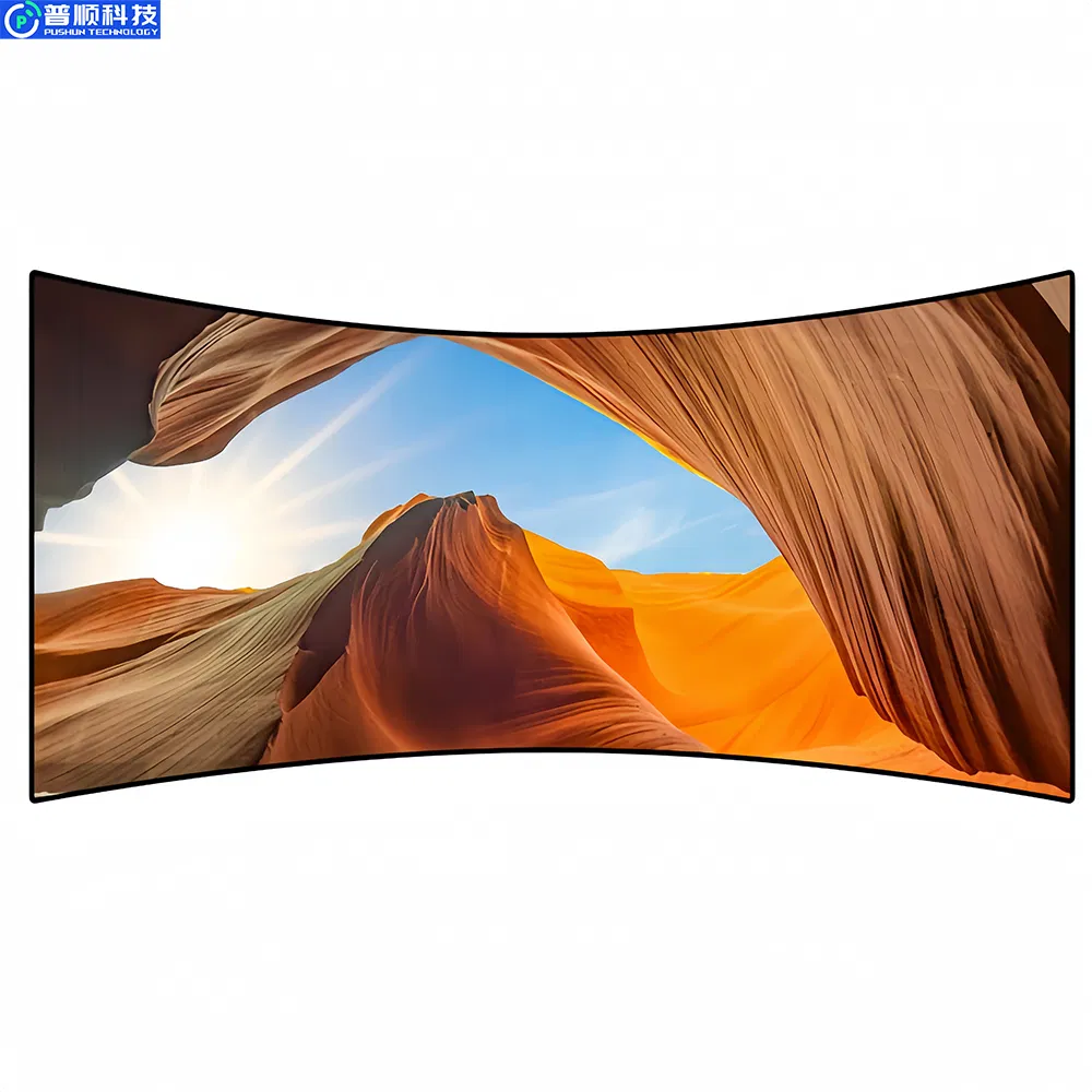 Pushunled High Refresh Indoor Curve Advertising P1.25 LED Video Wall Flexible LED Display Screen