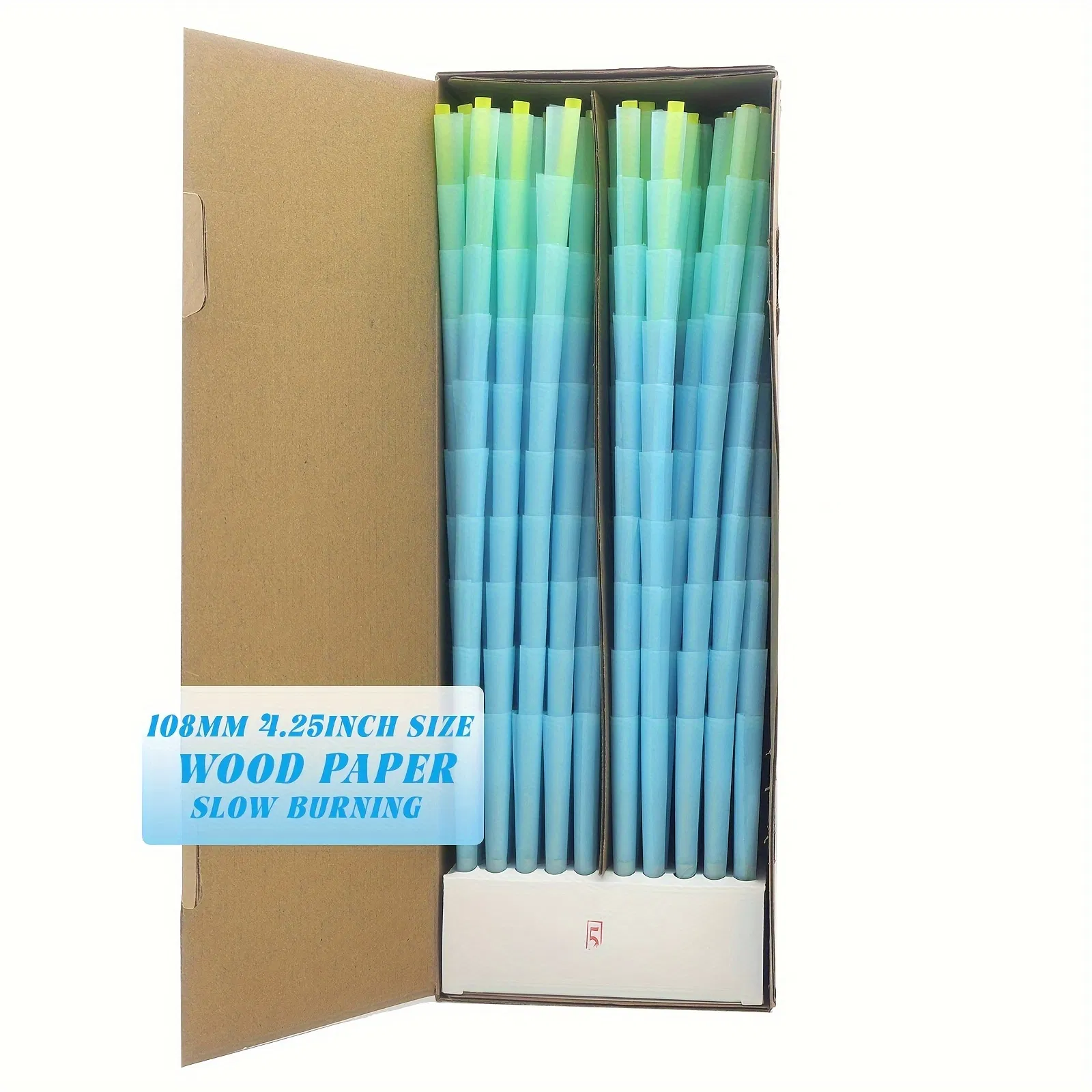 King Size Blue Color Rolling Paper Cone 1000 PCS/Box Raw Rolling Paper