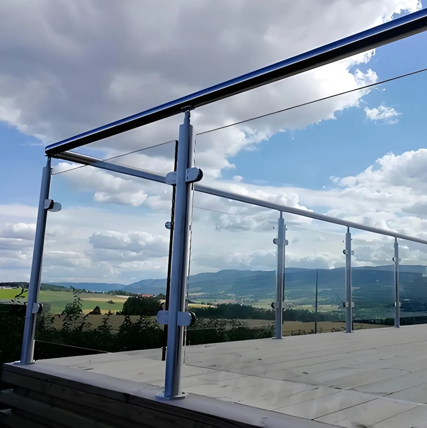Premium Transparent Safety Glass Panels for Home Railings