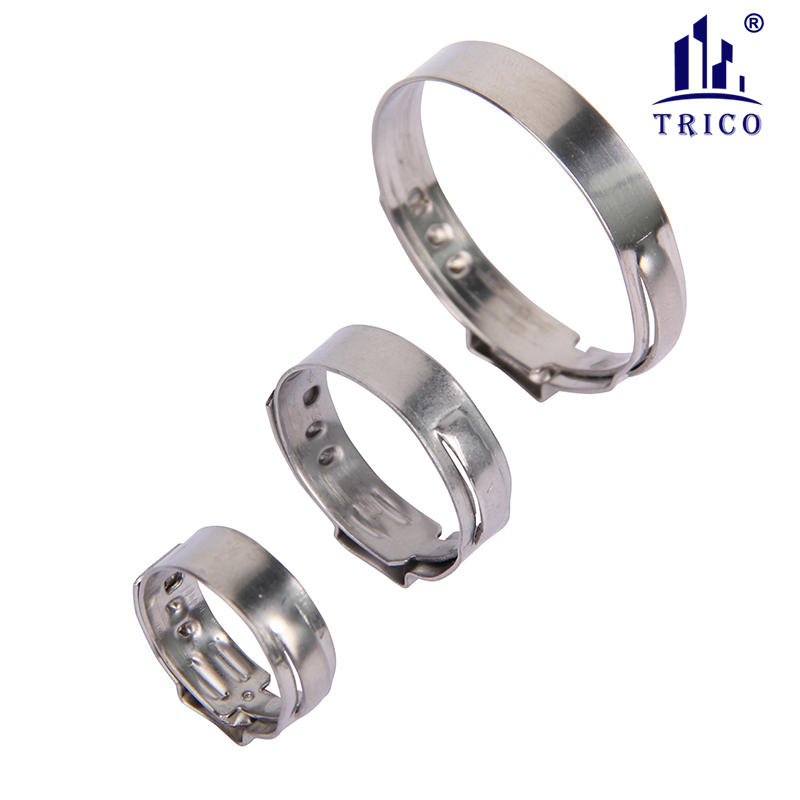 Хомут стальной одноухий 304 для шлангов и труб