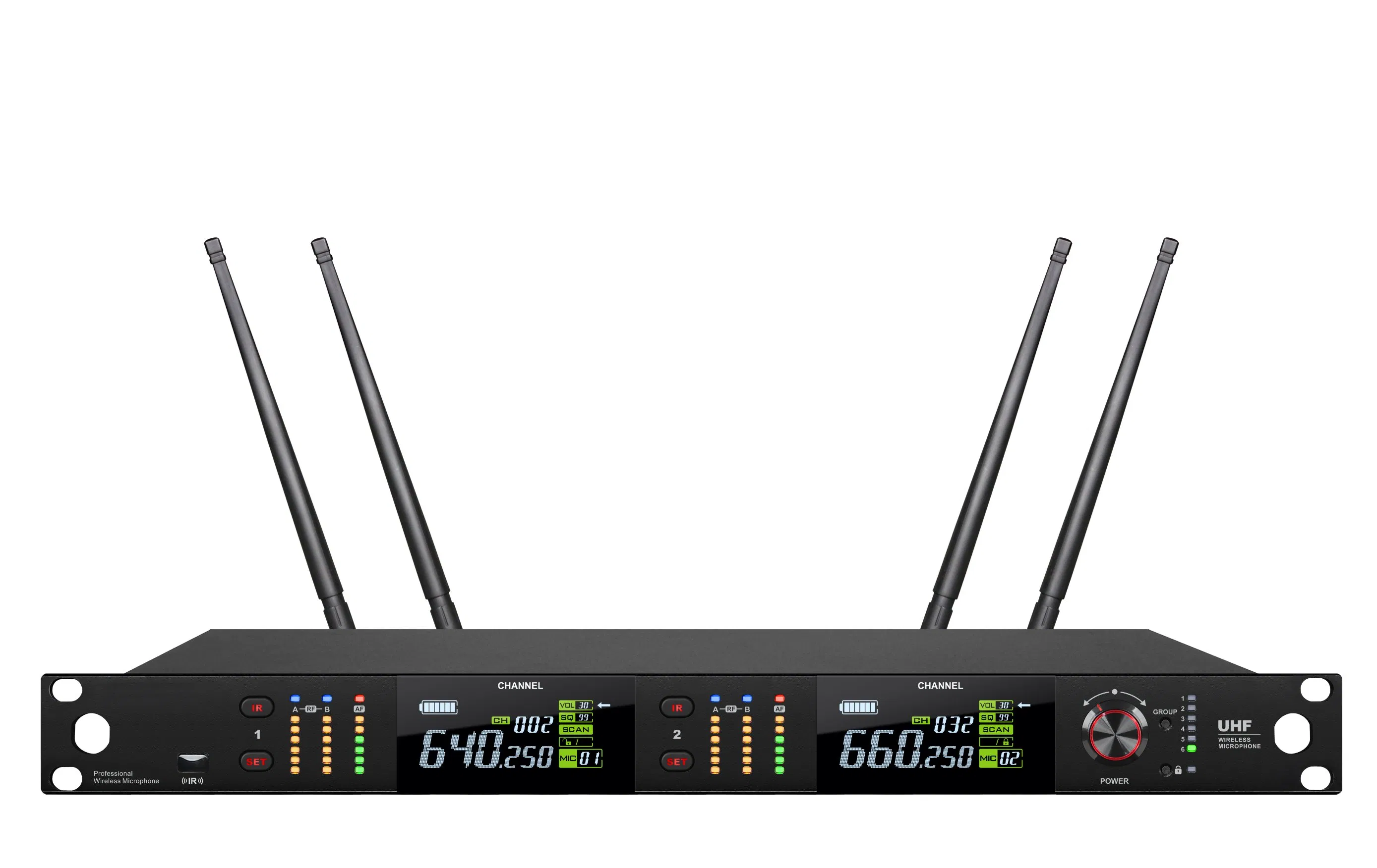 MD-575K True Diversity Professional Wireless Microphone Kit System