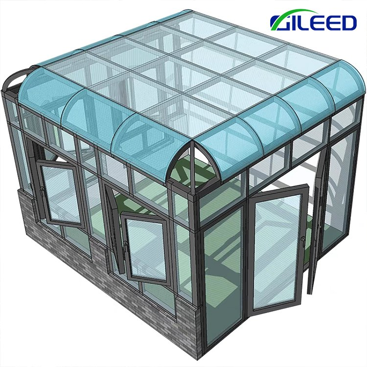 Carpot Canopy Aluminum Outdoor Sunshade Roof Light Fixed Strong Pergola