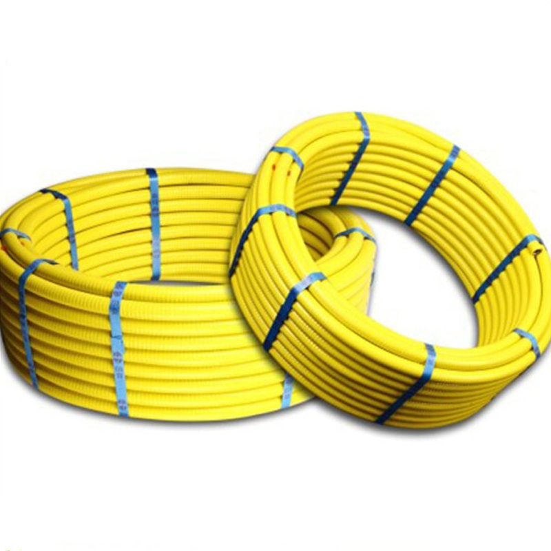 Palconn Manufacturer Yellow Color 1216mm PE Al PE Composite Pipe for Natural Gas