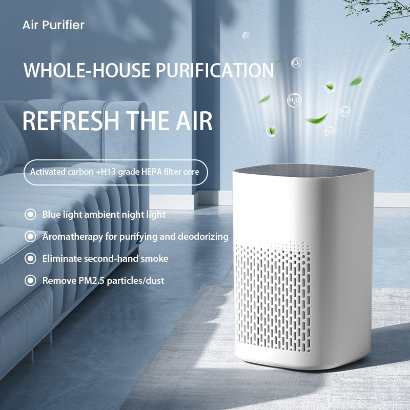 Compact Portable Desktop HEPA Air Purifier Cleaner for Home Office Bedroom
