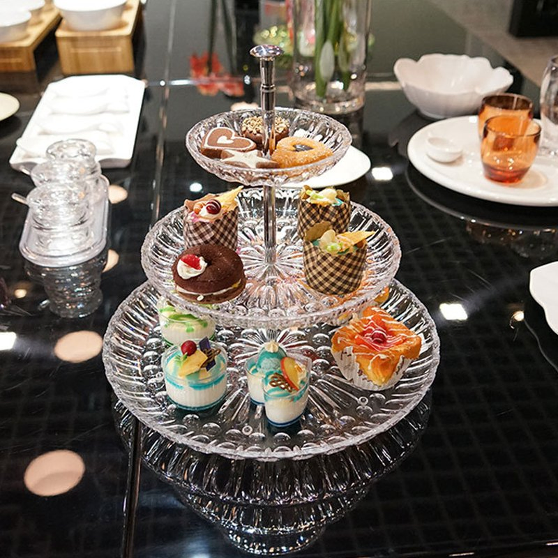 Fruit Acrylic Display Tray Decorative Wedding Party Plastic Fruit Tray Cake Plate