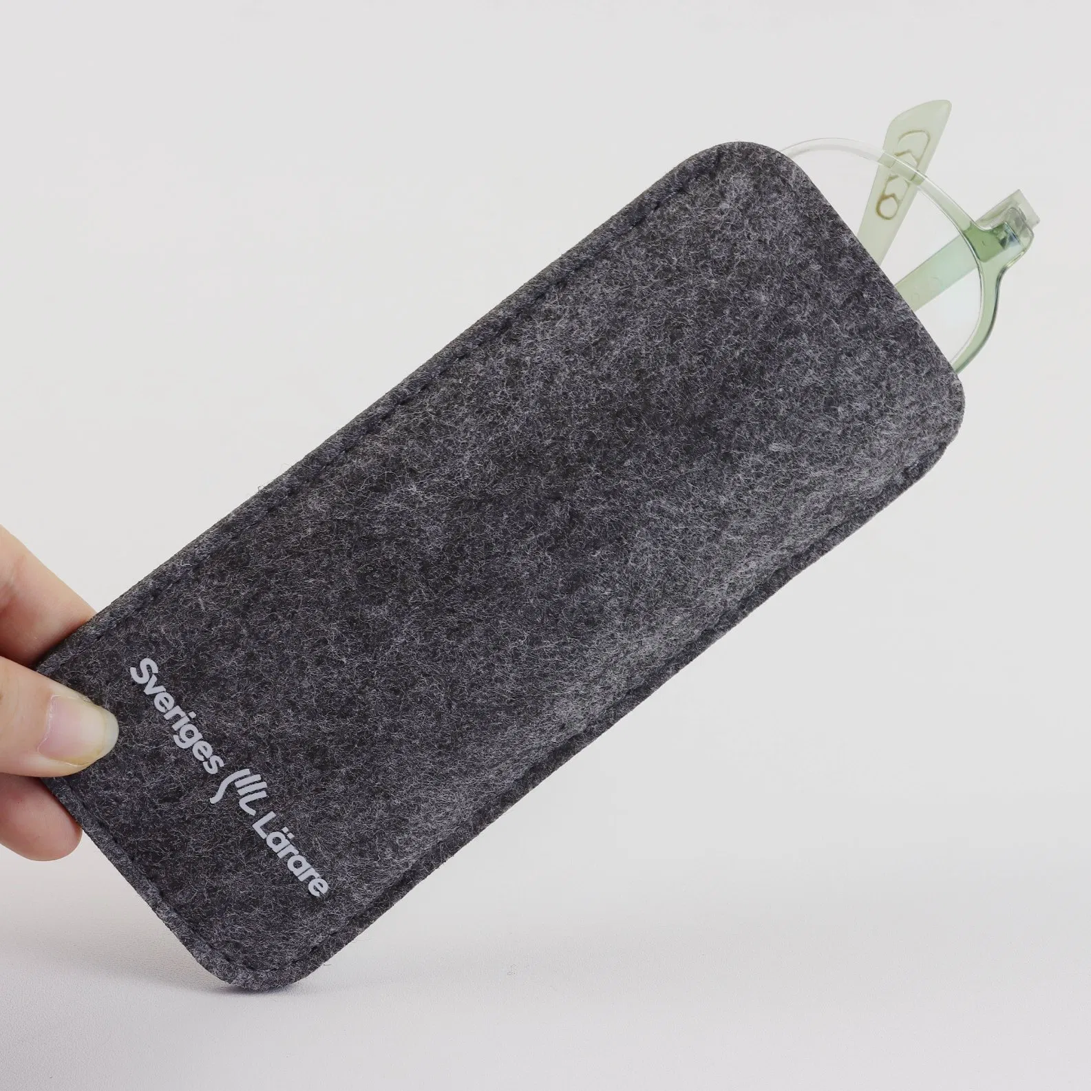 High Quality Soft Felt Glasses Pouch Customized Logo Eyeglass Storage Case Comfortable Eyewear Bag