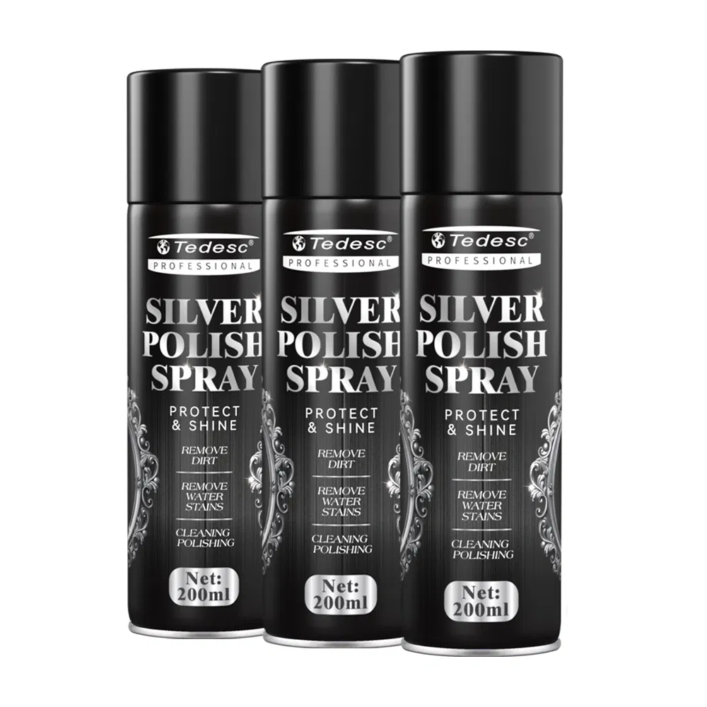 Anti Tarnish Silver Cleaner Silver Polish Spray Instant Shine for All Silver