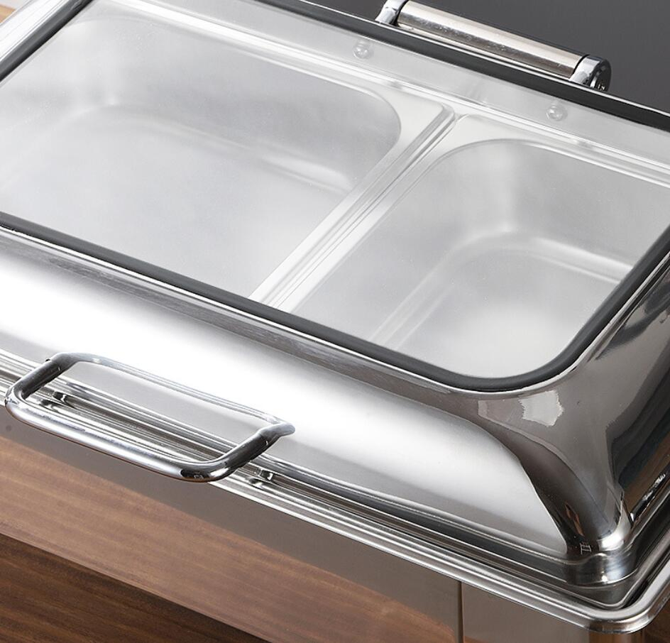 Stainless Steel Electric Heating Self-Service Fast Food Stove Hotel Food Warmer