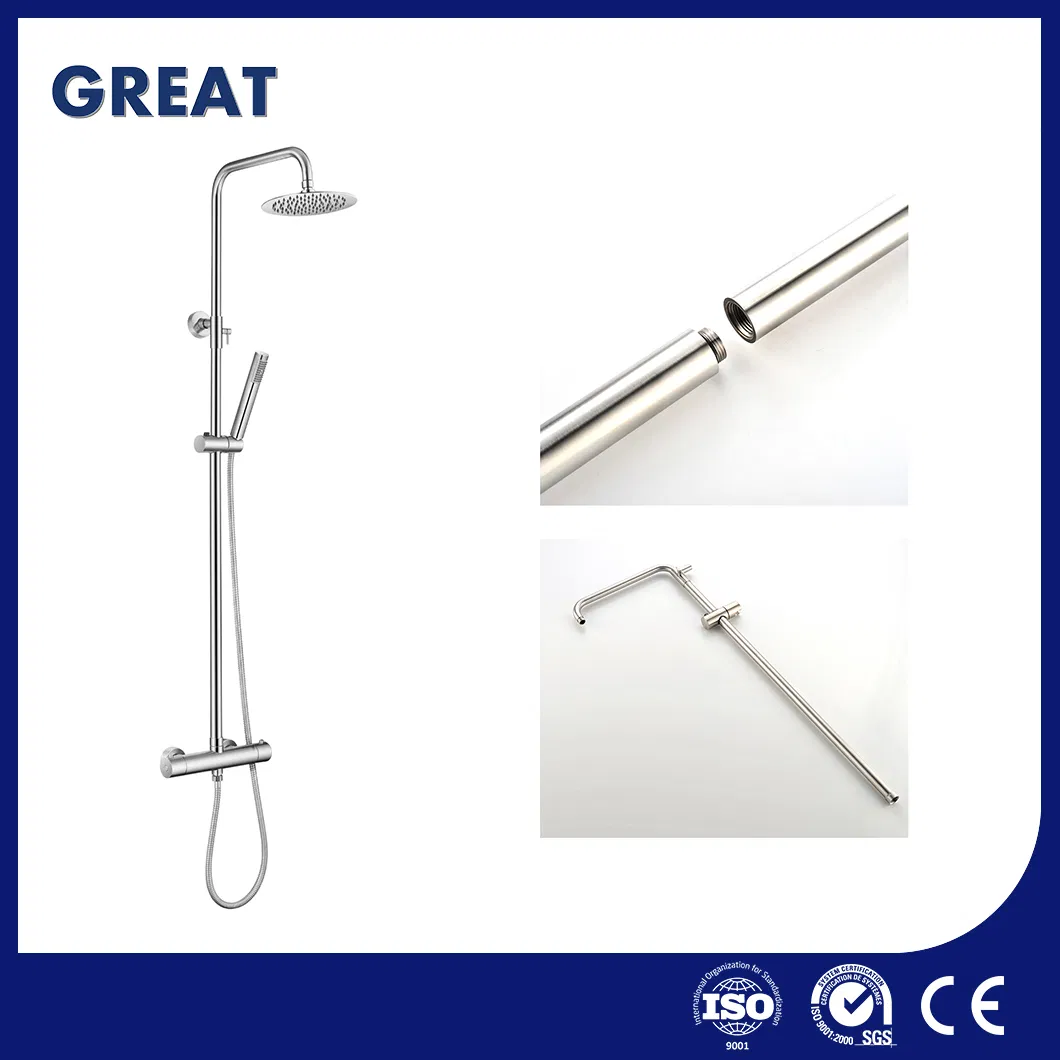 Great Kitchen Shower Faucet Thermostatic Column Shower China GLS4926 Wall Mounted Shower Column Minimalist Massage System Shower Column Manufacturer