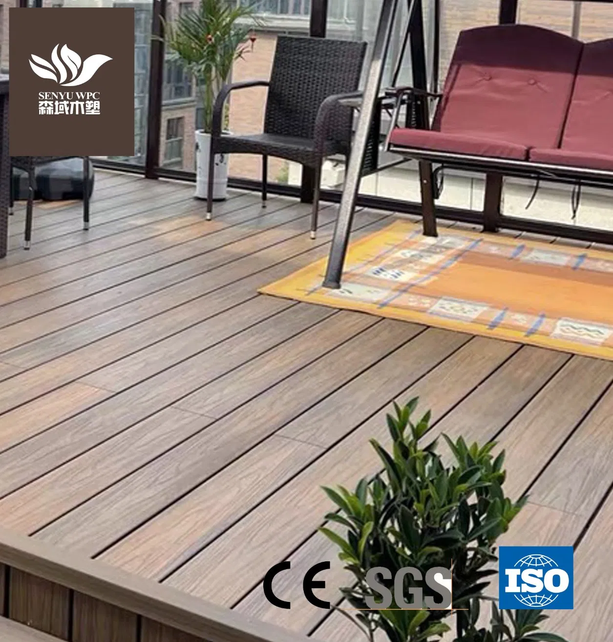 Террасная доска WPC для улицы, влагостойкая