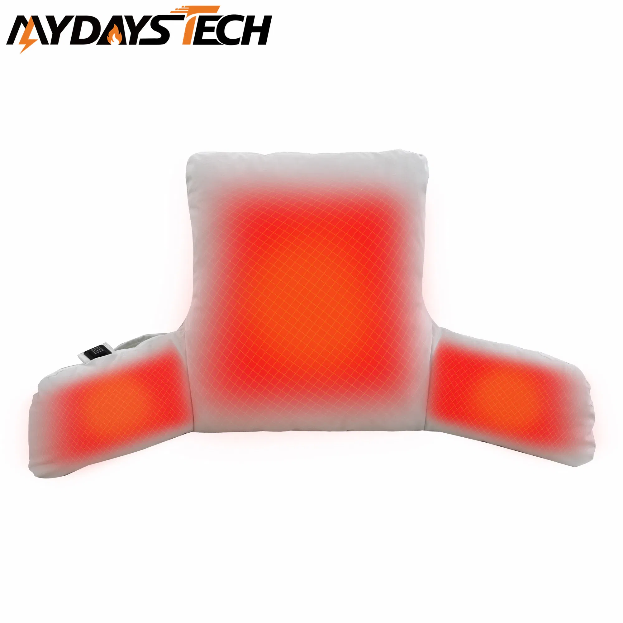 Mydays Tech Back Pain Relief Lumbar Cushion Heated Pillow Office Chair Support