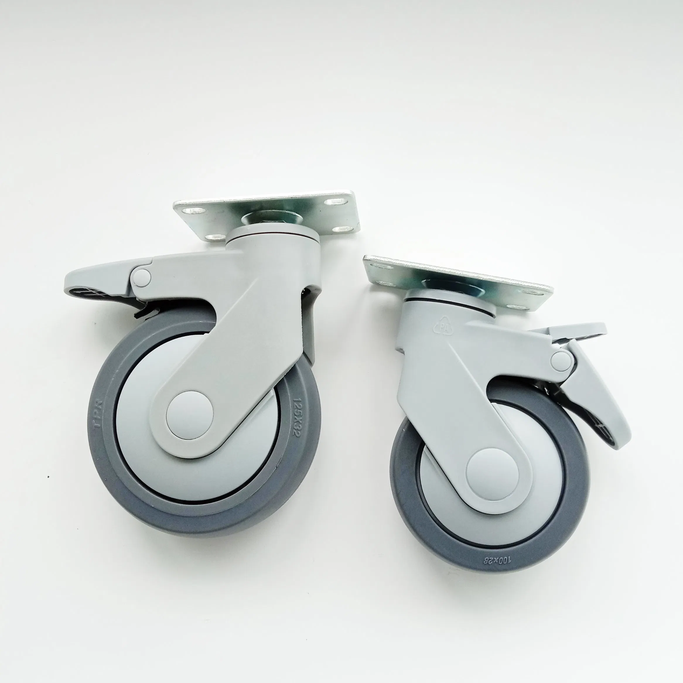 Factory Price Wholesale 5 Inch 125mm High Load Medical Hospital Bed Trolley Wheel Caster