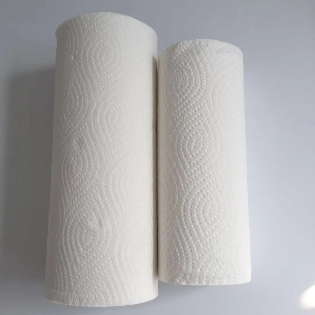 Ulive Good Absorbent 90s White 2ply Embossed Disposable Kitchen Paper Towel