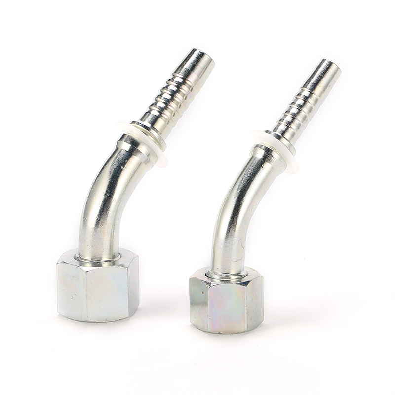 45 Deg Metric Female 24 Cone O-Ring L. T. DIN3865 Hose Fitting