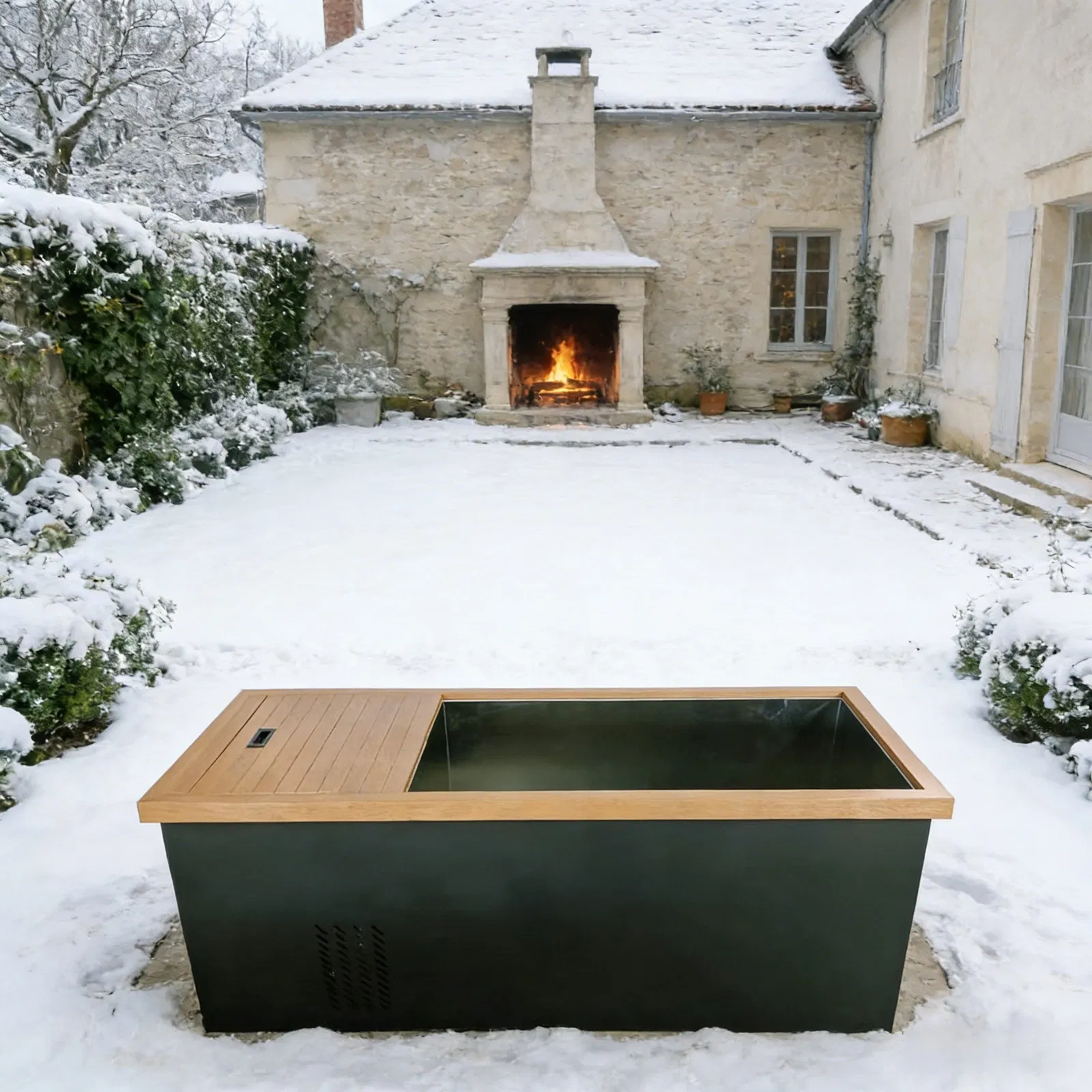 Стальной бассейн для ледяных ванн с чиллером