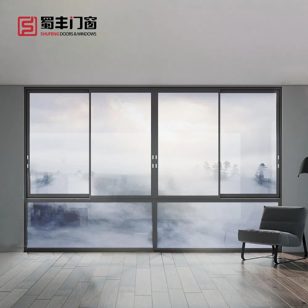 4. New Design Aluminium Aluminum Alloy Double Glazing Tempered Glass Sliding Window House Anti Burglar Kitchen Bedroom Bathroom Home Custom Windows and Doors