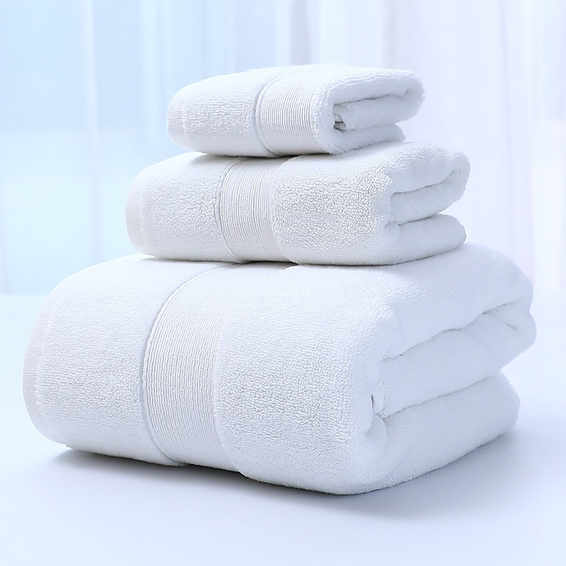 5 Star Hotel Towels SPA White Soft Terry Hotel Bath Towel Set