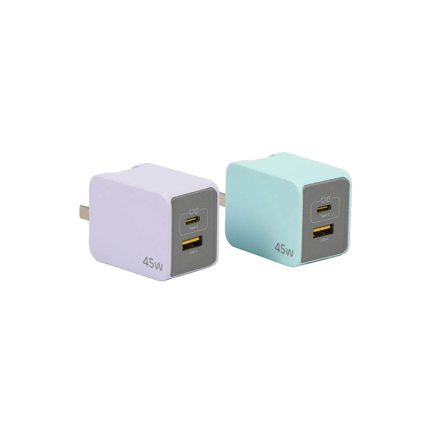 45W Super Fast Charger Travel Power Adapter Mobile Phone Wall Charger Us Foldable Plug for America Japan Canada