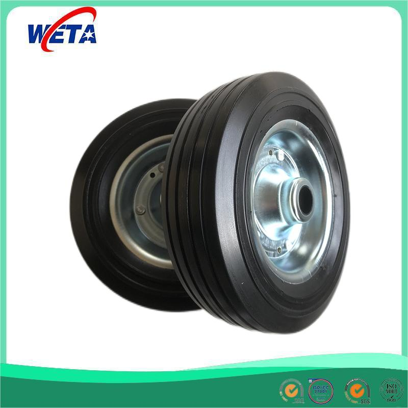 Rubber Powder High Quality Galavanization No-Need Inflat Solid Rubber Wheel