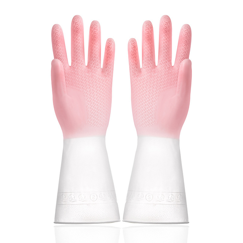 Eco-Friendly Silicone Cleaning Gloves for Kitchen and Bathroom