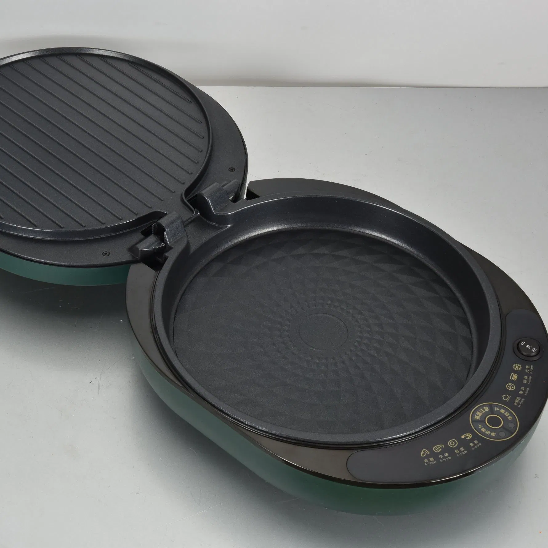 30cm Electric Double-Sided Frying Pan Deepen Baking Pizza Pan
