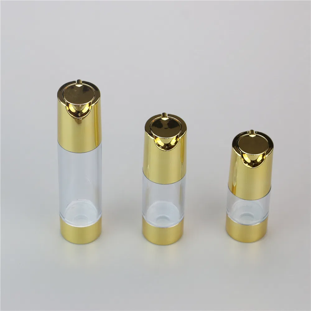 Airless Foundation Lotion Pump Cream Bottles 15ml 20ml 30ml Clear Acrylic Makeup Liquid Bottle