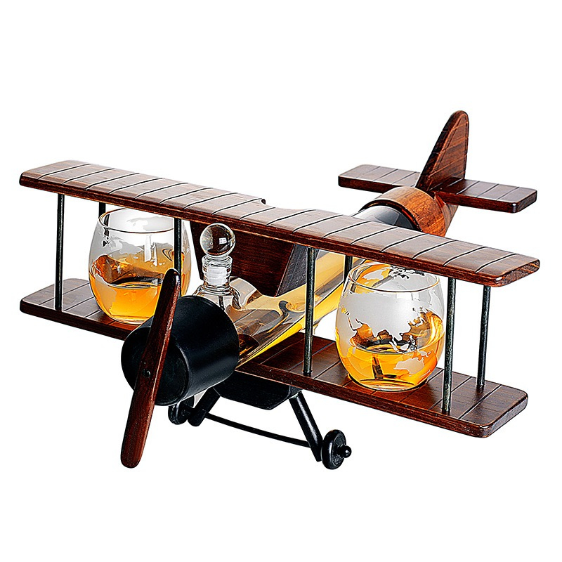Creative Airplane Shape Wine Whiskey Decanter Bottle Jar