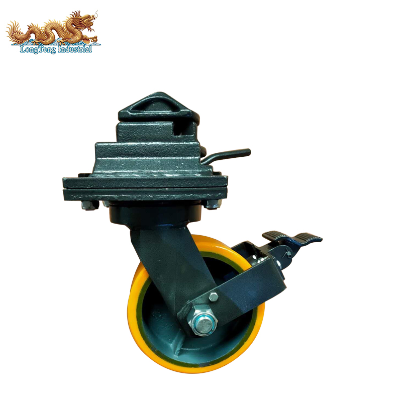 Movable 3ton Rigid Caster ISO Shipping Container Caster Wheels for Sale