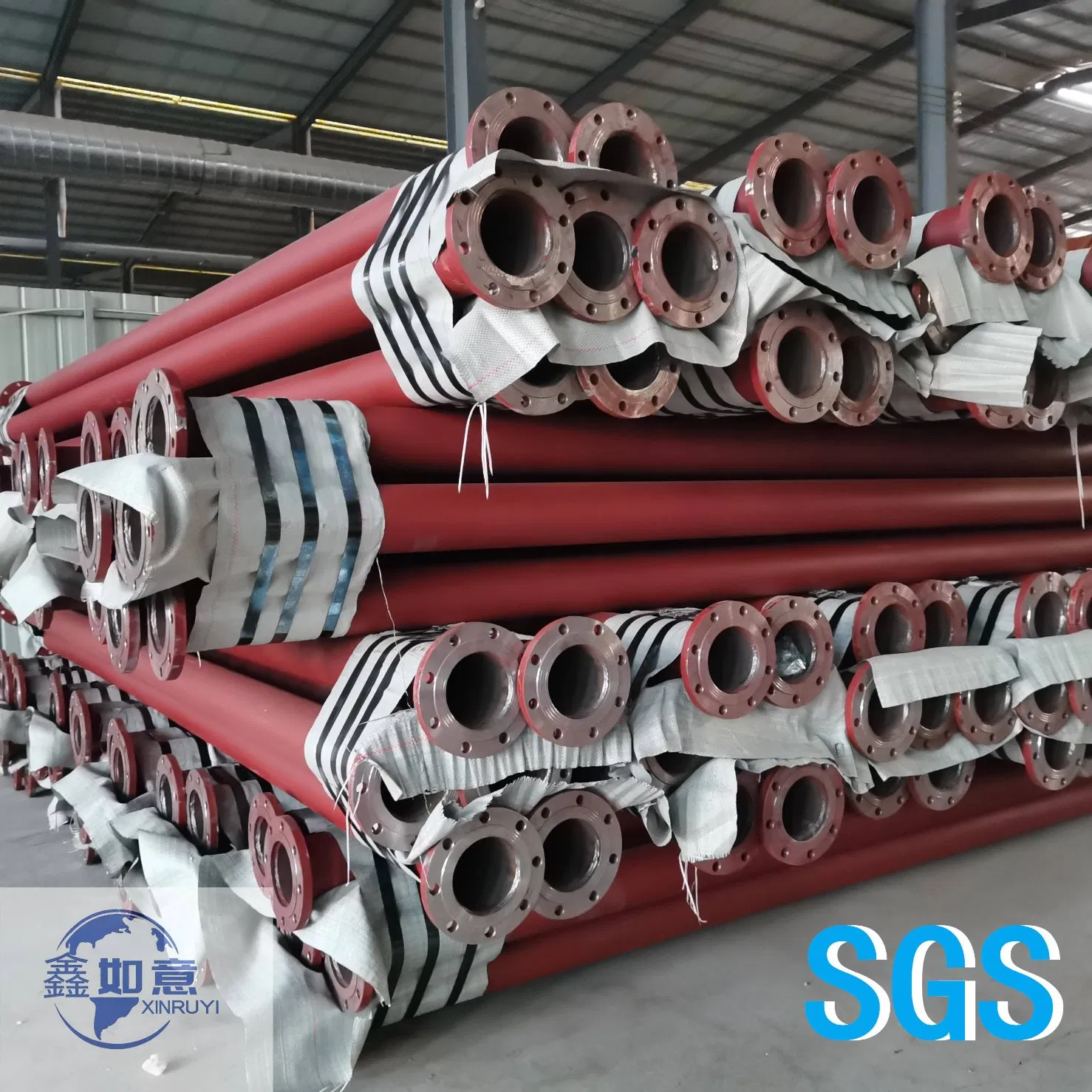 Chemical Corrosion Resistant Carbon Steel Lined Fluoroplastic Pipe Flange Epoxy Resin Elbow Pipe
