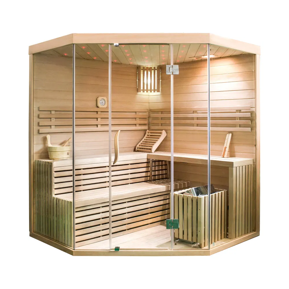 Традиционная сухая сауна из дерева EVST-005 на 4 персоны